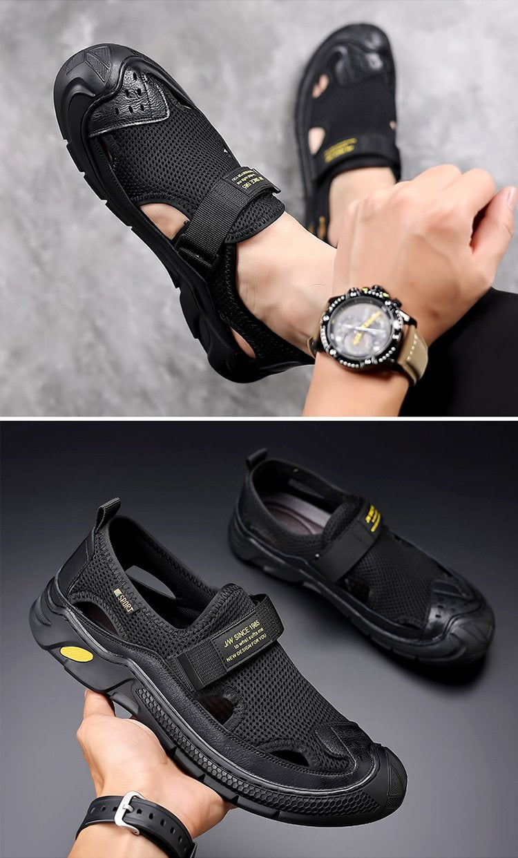 🔥Limited Time Offer 49% OFF🔥Summer New Men's Hollow Breathable Casual Leather Sandals