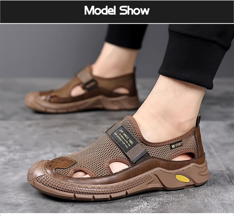 🔥Limited Time Offer 49% OFF🔥Summer New Men's Hollow Breathable Casual Leather Sandals