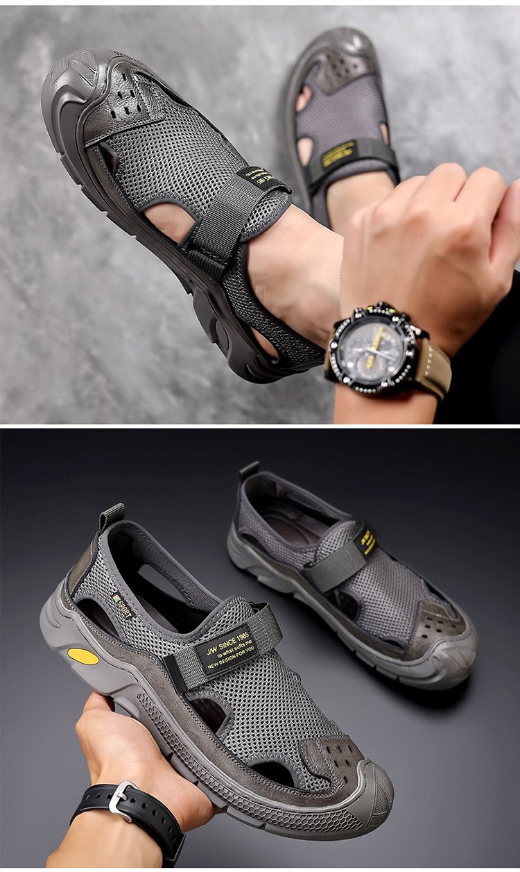 🔥Limited Time Offer 49% OFF🔥Summer New Men's Hollow Breathable Casual Leather Sandals